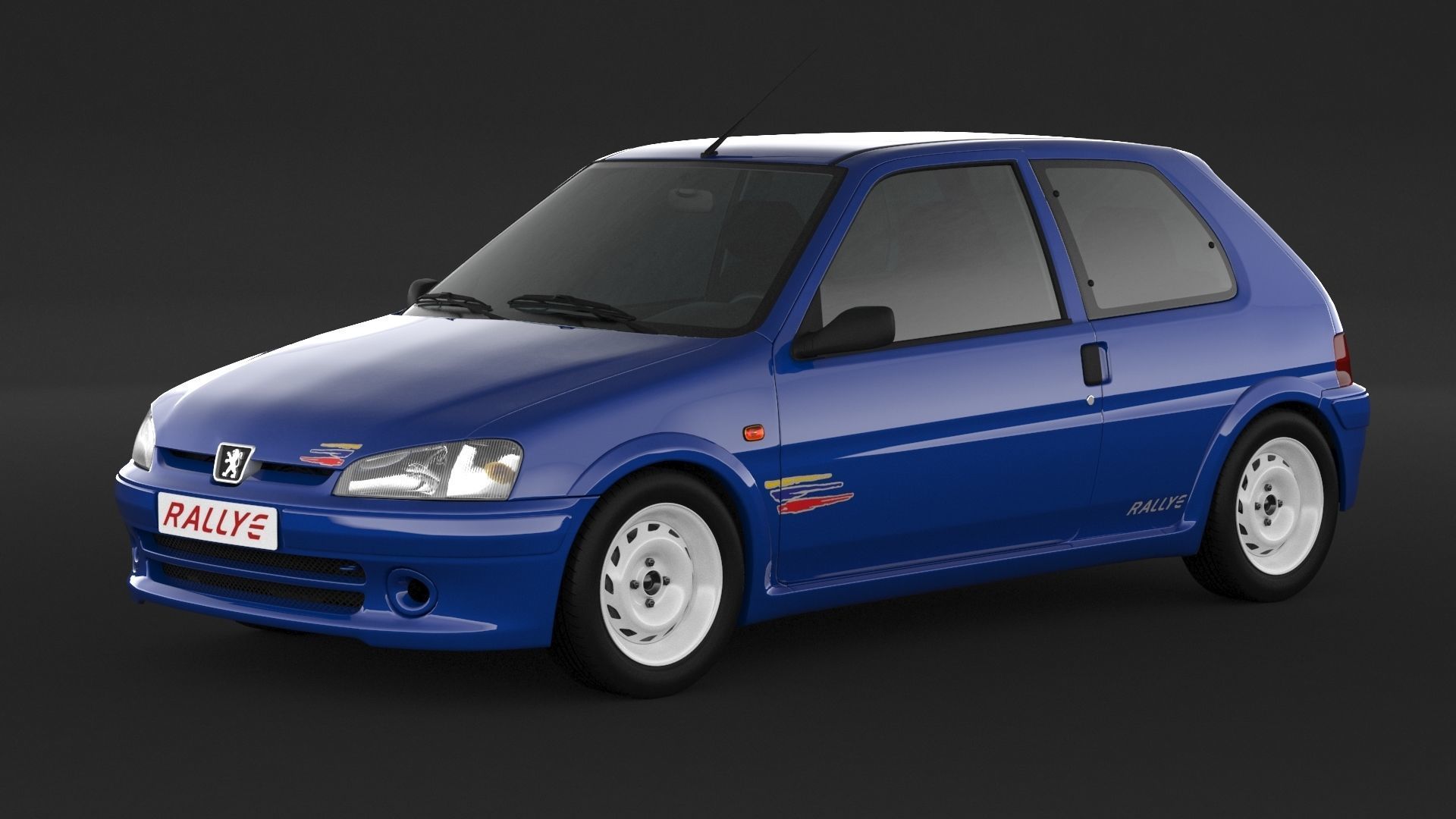 Peugeot 106 RALLYE 3D model | CGTrader