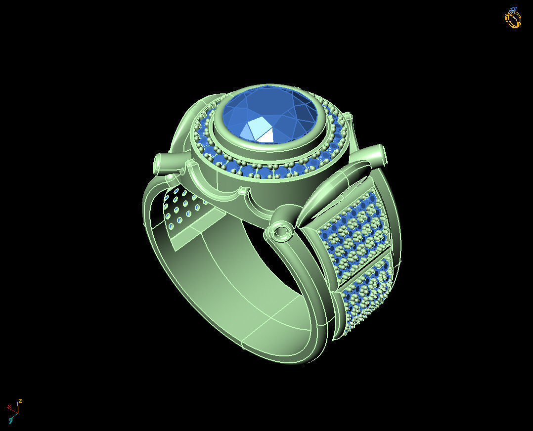 ring 3dm rihno file 3D print model_1