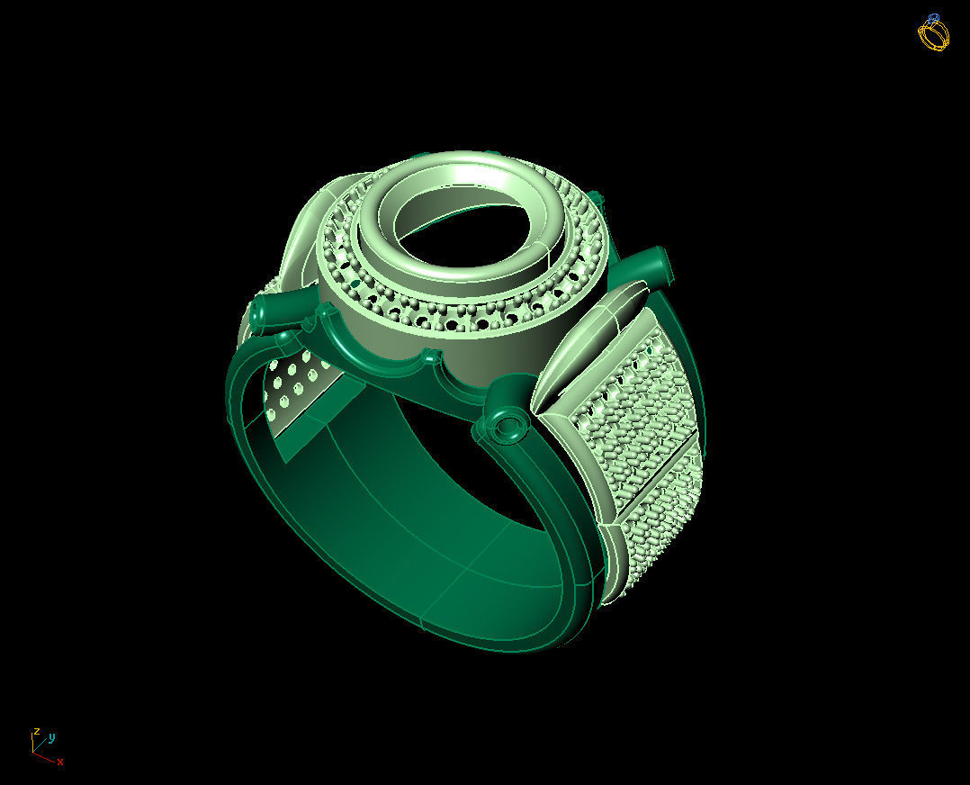 ring 3dm rihno file 3D print model_3