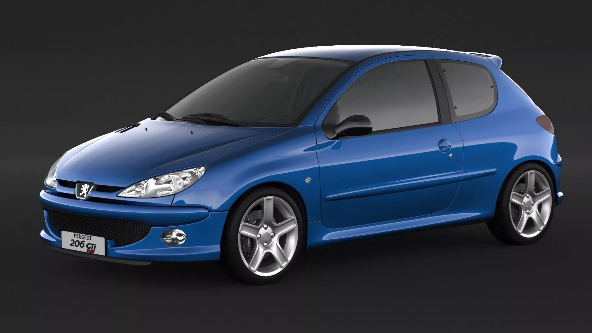 Peugeot 206 GTI 180 3D model