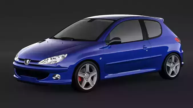 Peugeot 206 GTI 180 3D model