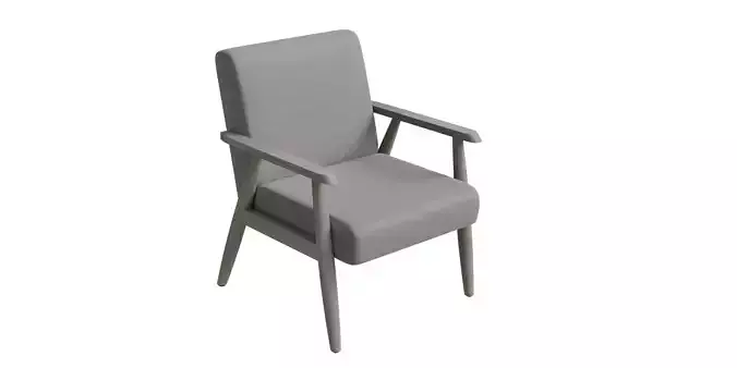 Rustic Upholstered Accent Armchair