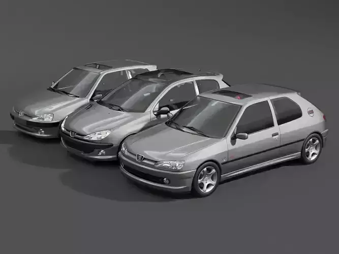 Peugeot 106 206 306 GTI 3D model