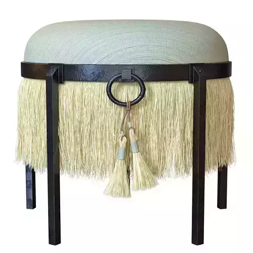 Stool Horse Hair 3D model
