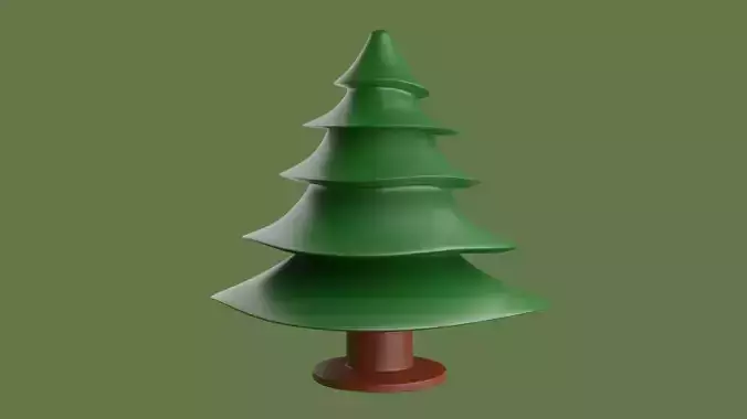 Evergreen Tree 3D print model