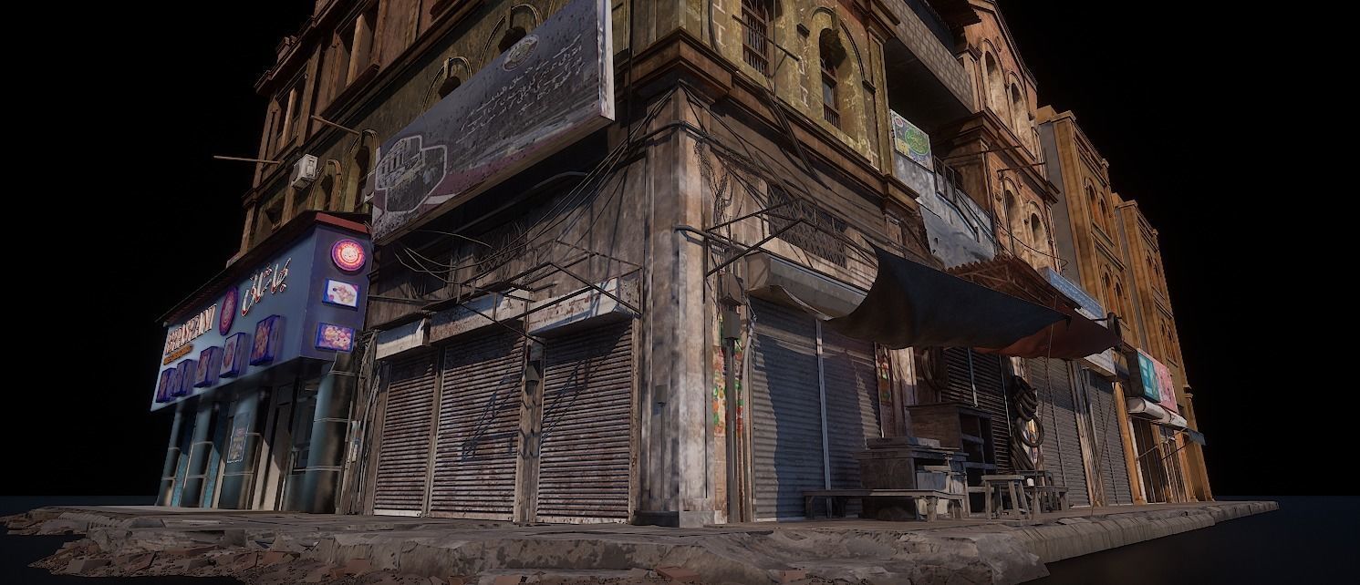 BURNSROAD BHASHANI OLD BUILDING 3D model_7