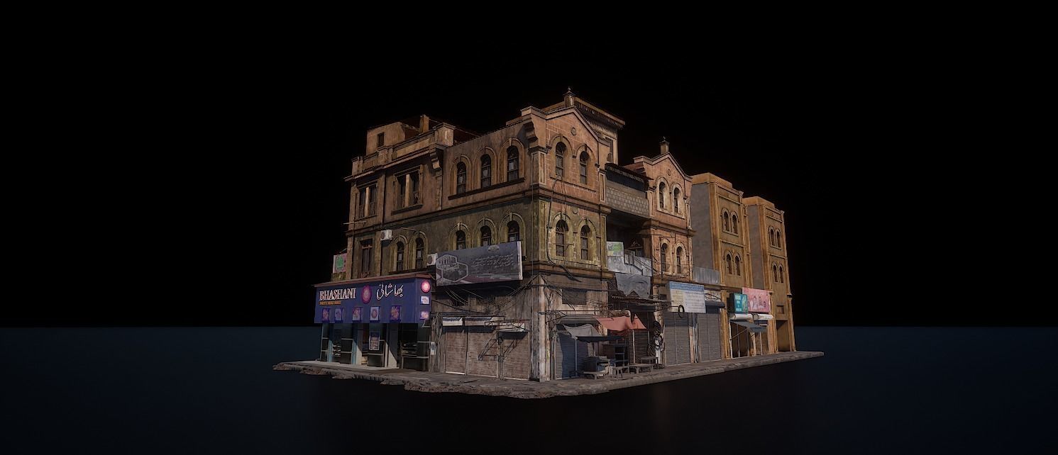 BURNSROAD BHASHANI OLD BUILDING 3D model_11
