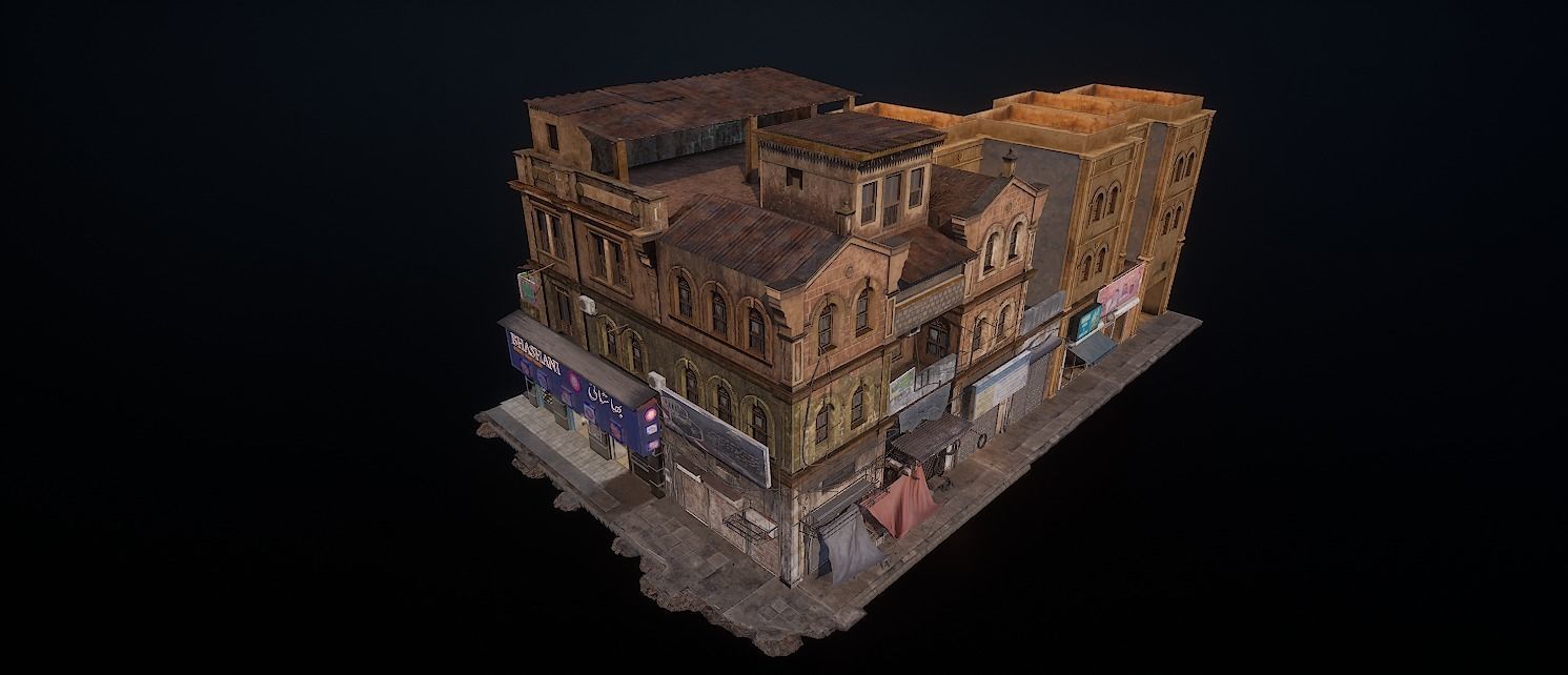 BURNSROAD BHASHANI OLD BUILDING 3D model_10