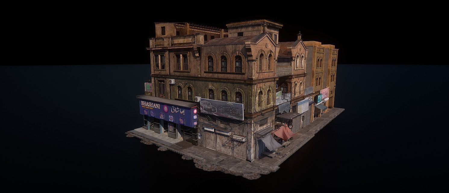 BURNSROAD BHASHANI OLD BUILDING 3D model_3