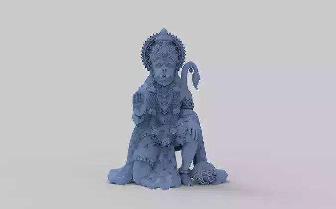 HANUMAN SITTING  hindu god