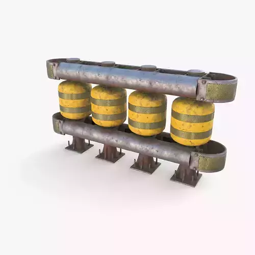 Tileable rolling barrier v2 weathered