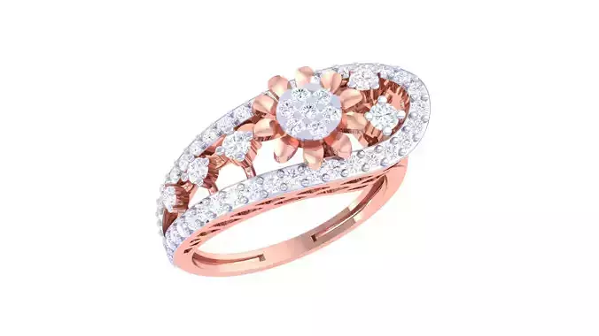 Women Fancy Stylish Ring 3dm STL OBJ FBX Renders Details