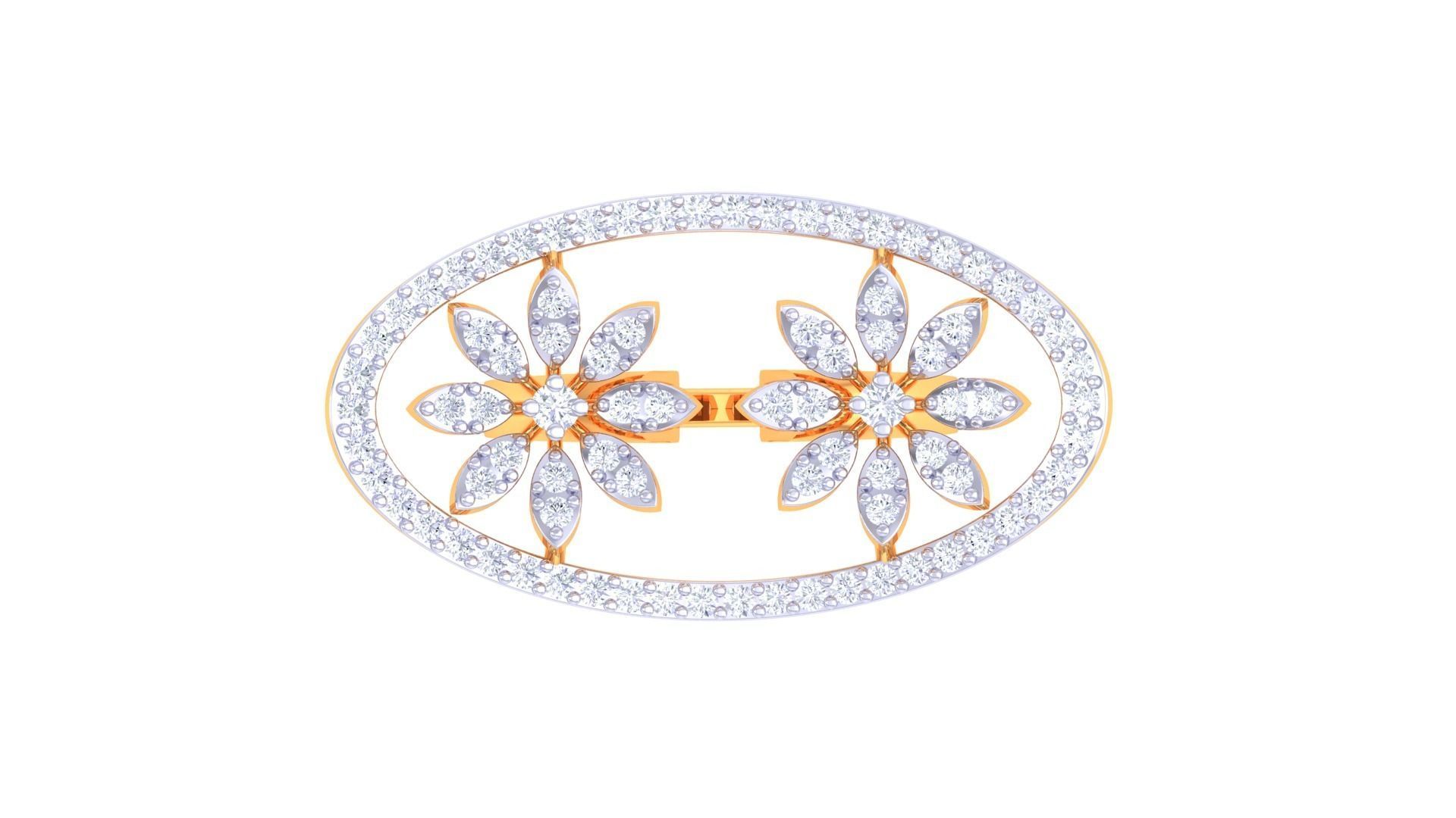 Women Fancy Stylish Flower Ring 3dm STL OBJ FBX Renders Details 3D print model_3