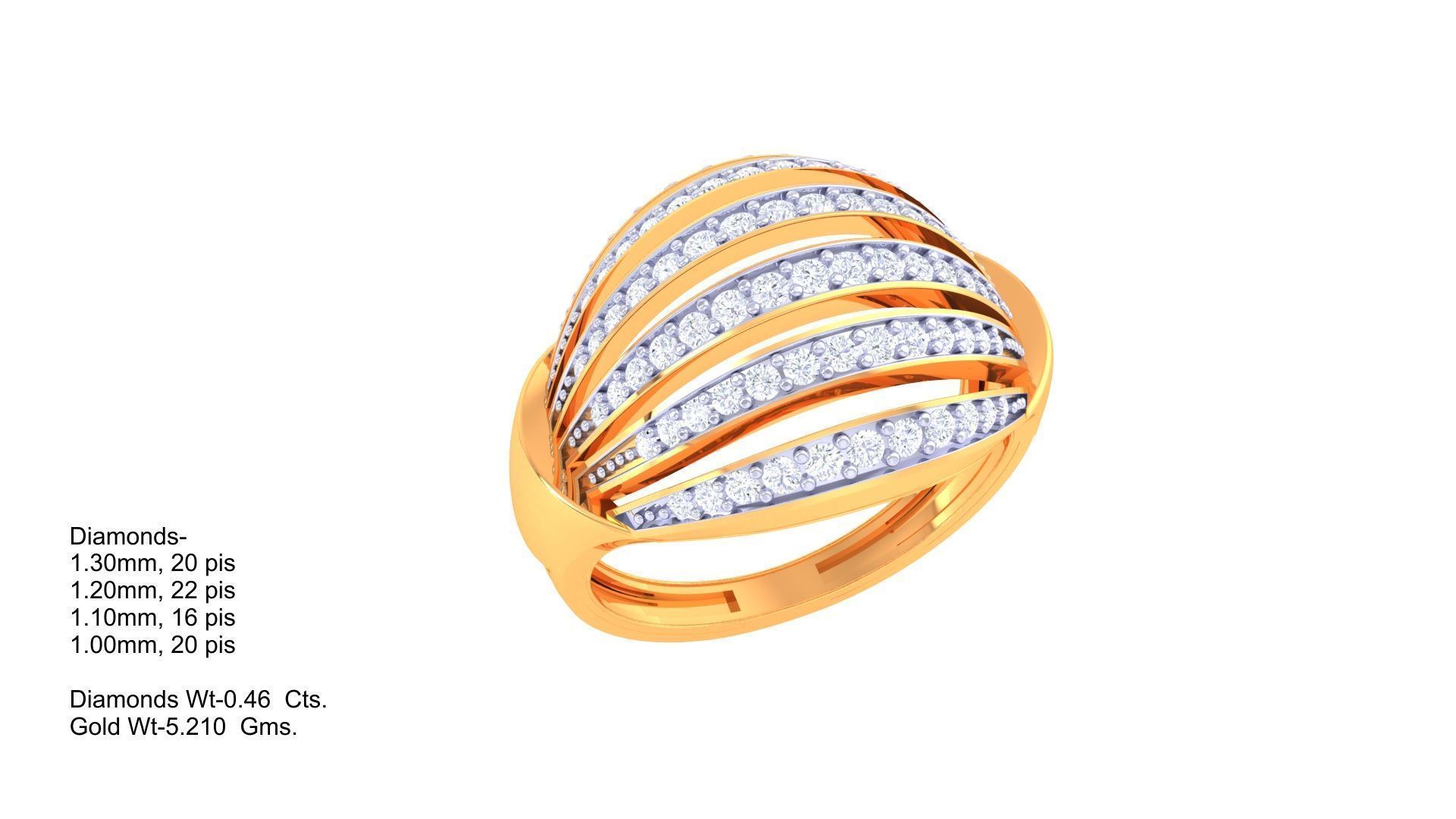 Women Fancy Stylish Ring 3dm STL OBJ FBX Renders Details 3D print model_1