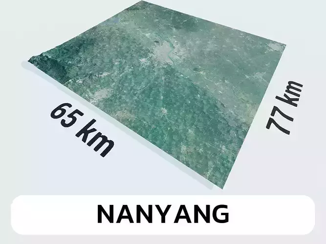 Nanyang China City Landscape 3D Model 3D model Nanyang China City Landscape 3D Model 3D model