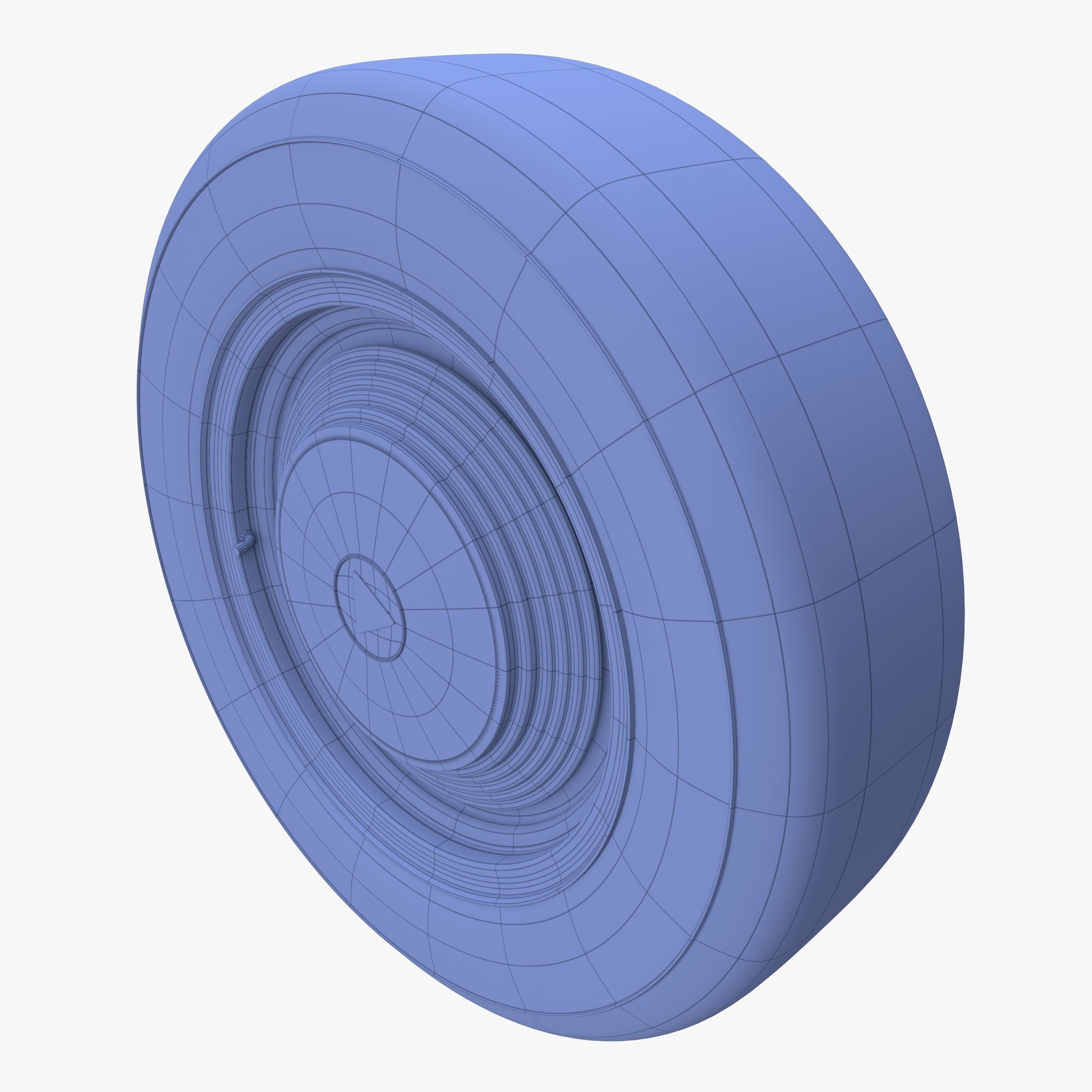 Generic 50s sedan wheel 3D model_15