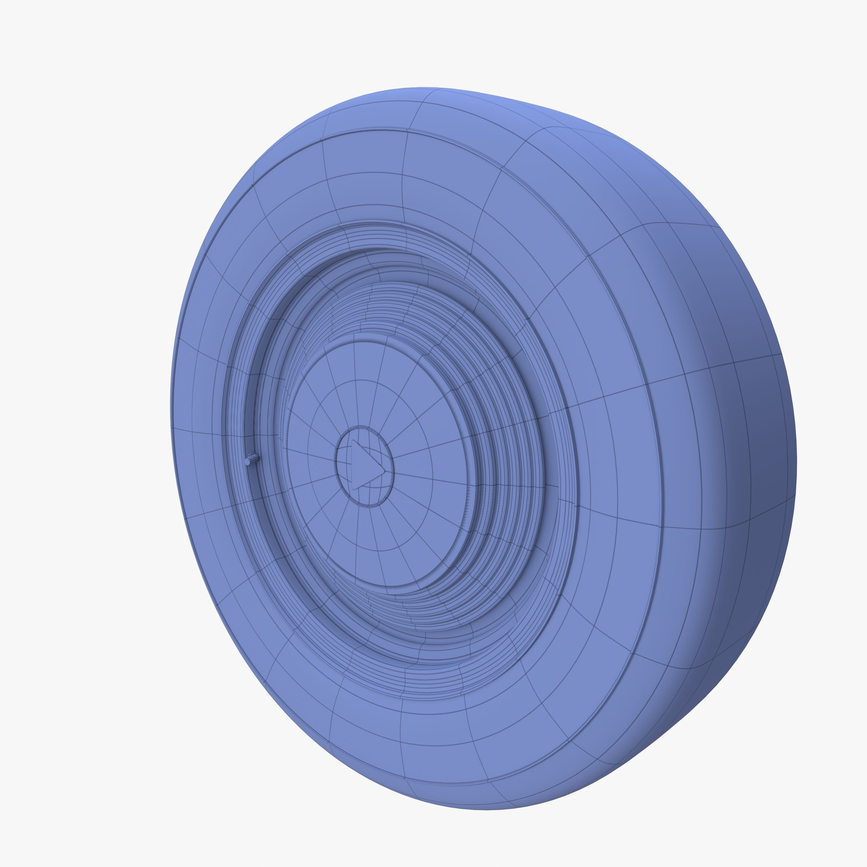 Generic 50s sedan wheel 3D model_10