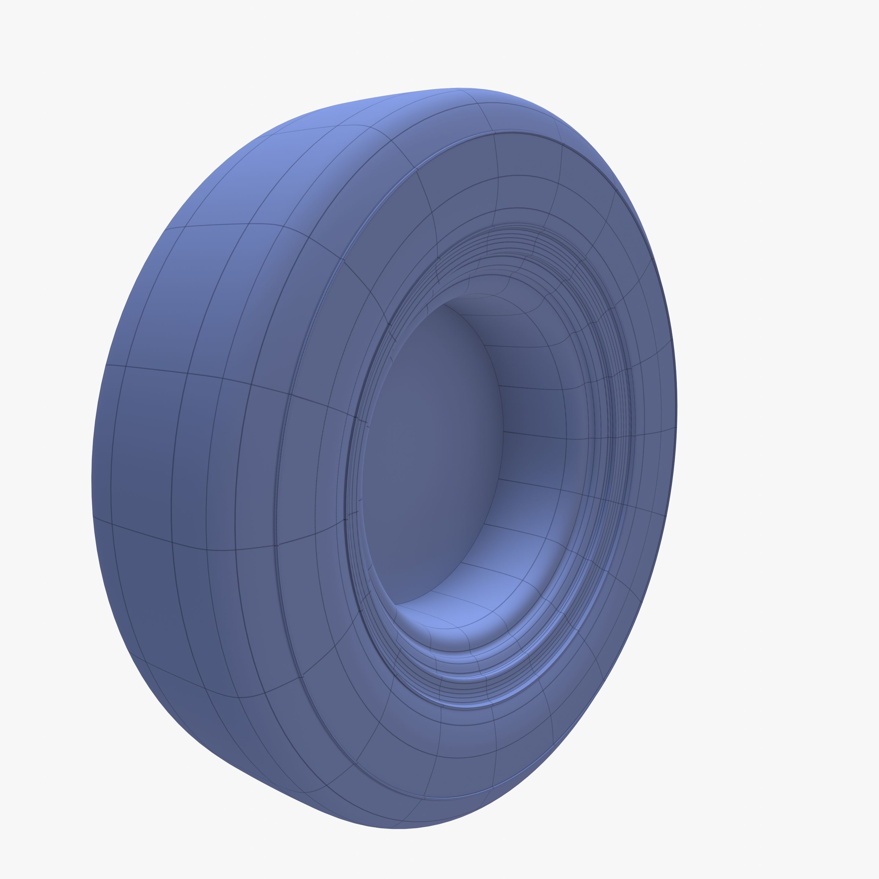 Generic 50s sedan wheel 3D model_12