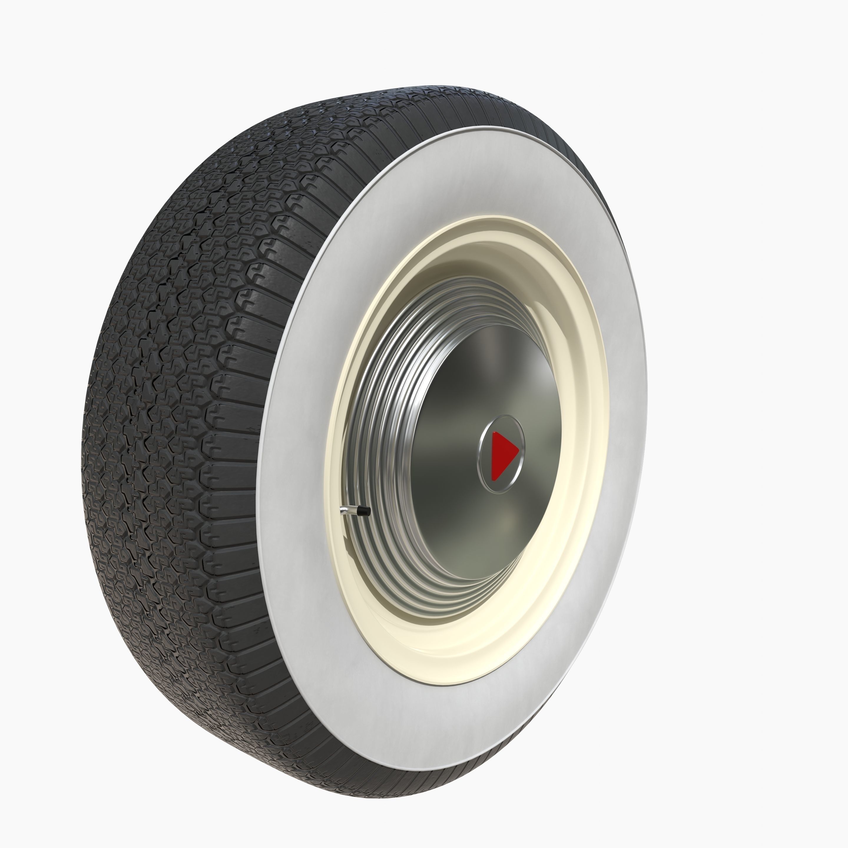Generic 50s sedan wheel 3D model_8
