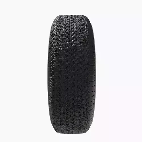 Generic 50s sedan wheel 3D model 4