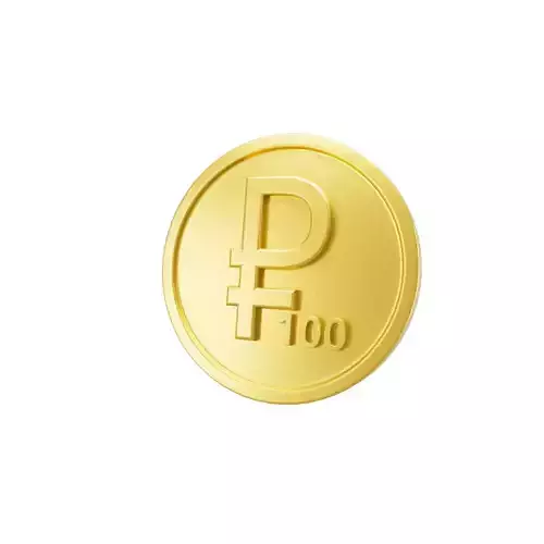 3D gold coin 
