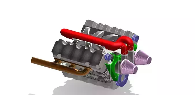 V6 Engine - Solidworks