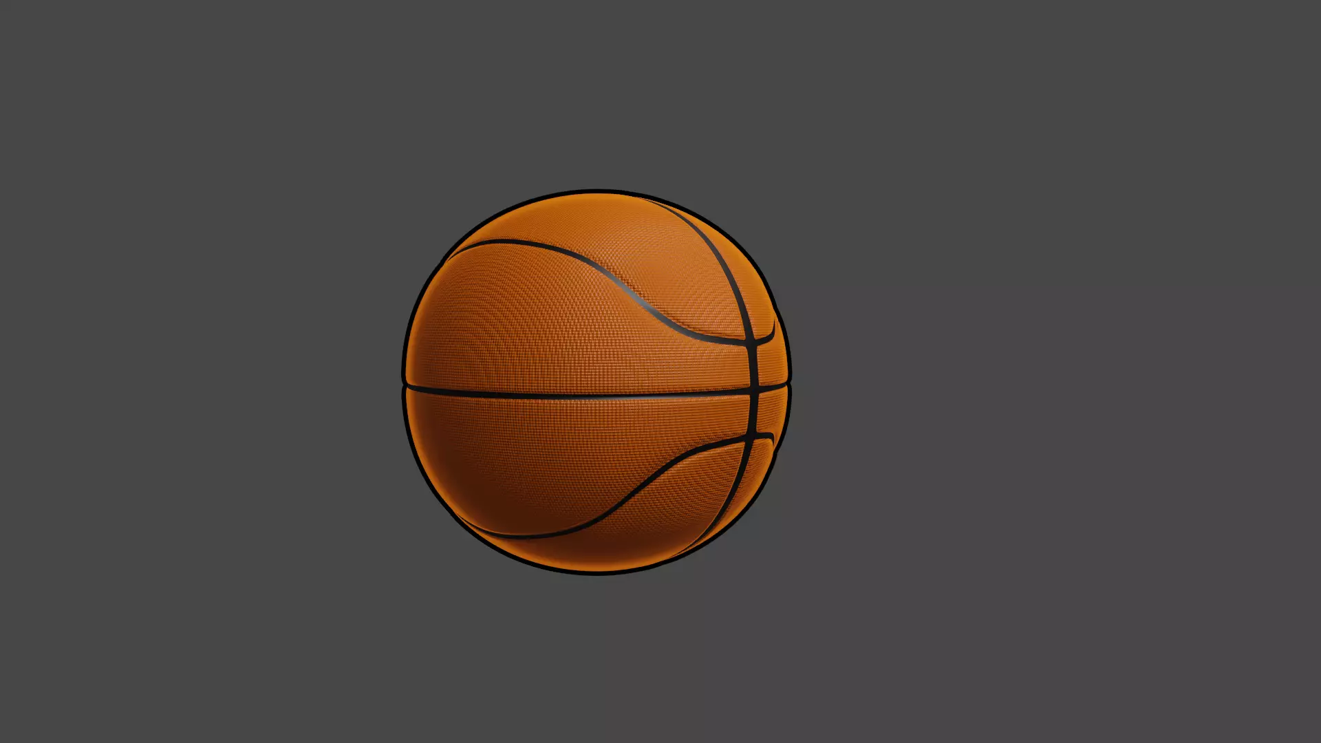 Cartoon Basketball ball rigged 3D Model Blender 3D model