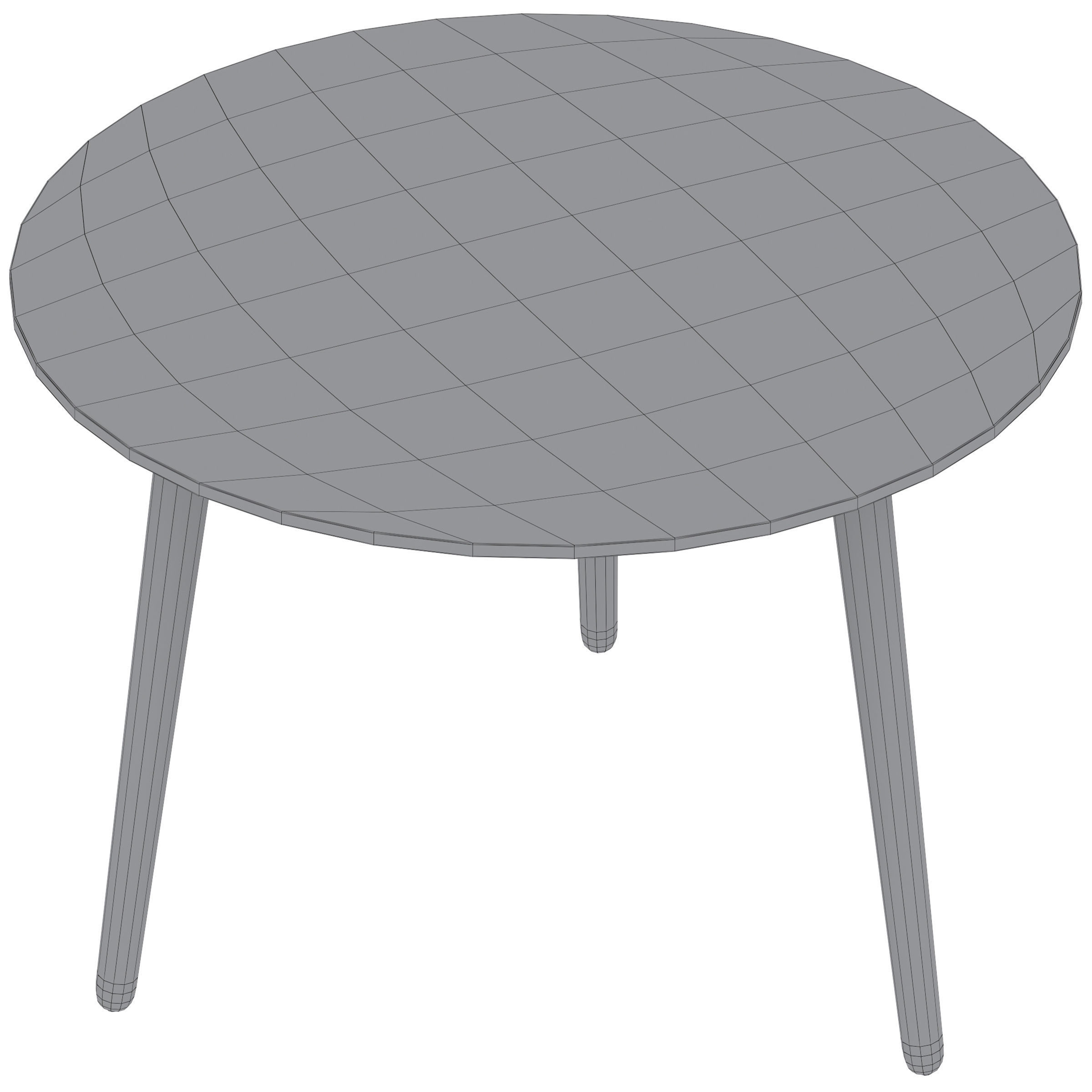Coffee table Socoro round by Cosmo 3D model_3