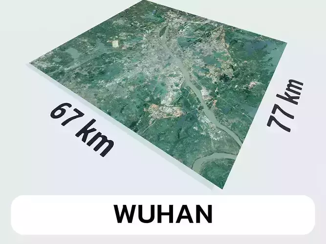 Wuhan China City Landscape 3D Model