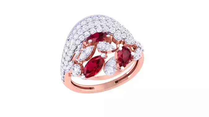 Women Fancy Stylish Ring 3dm STL OBJ FBX Renders Details