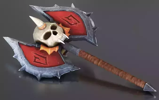 WoW Battle Axe Horde 3D model