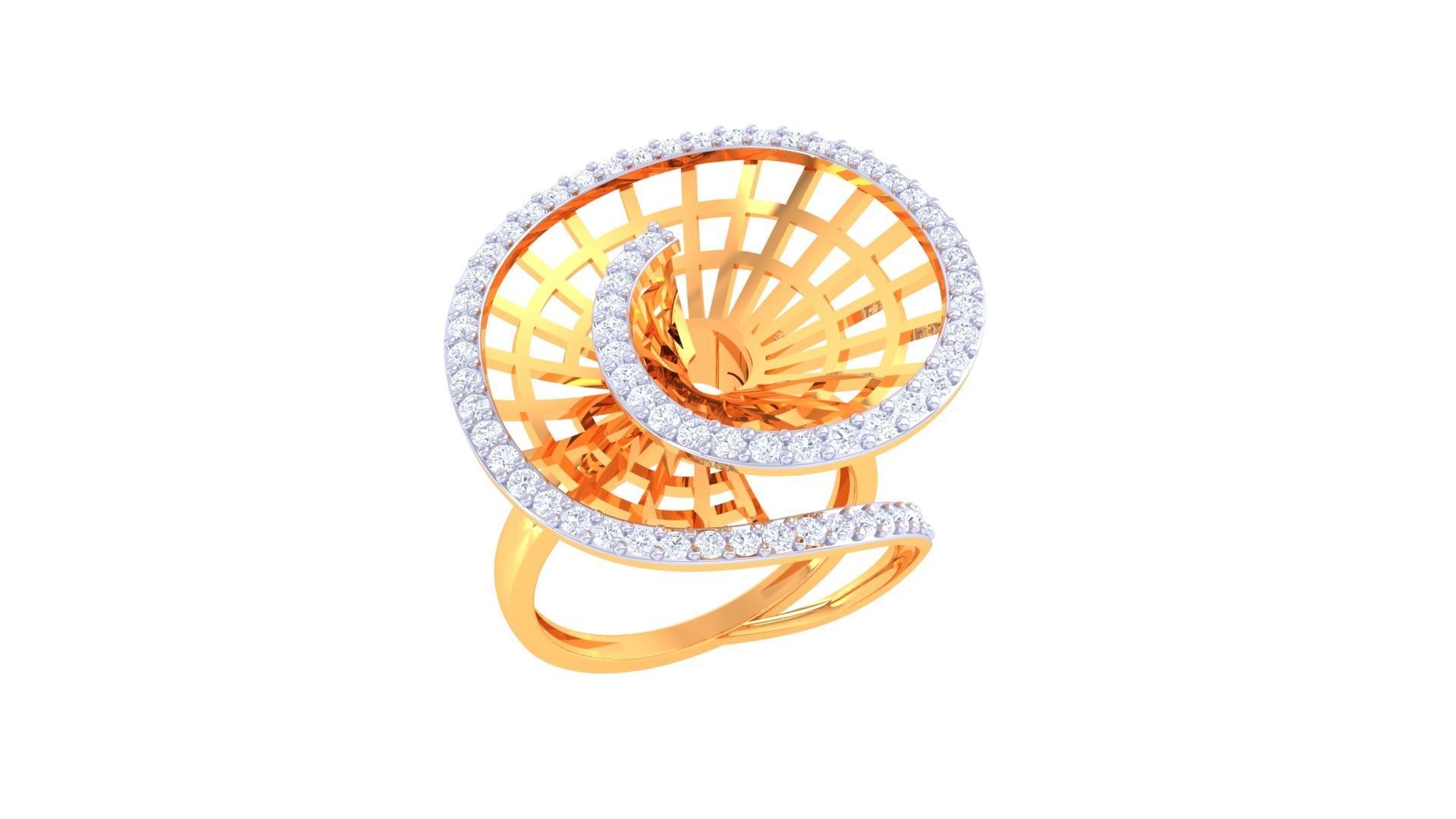 Women Fancy Stylish Ring 3dm STL OBJ FBX Renders Details 3D print model_2
