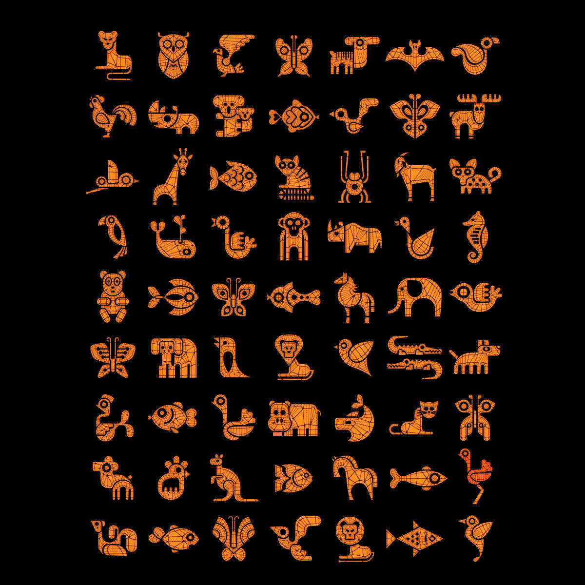 Symbols part n3 3D model_8