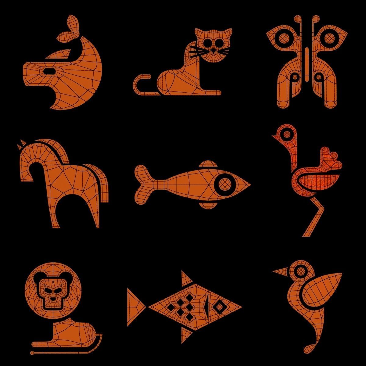 Symbols part n3 3D model_10