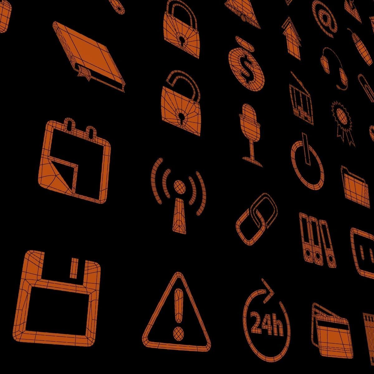 Symbols part n4 3D model_10