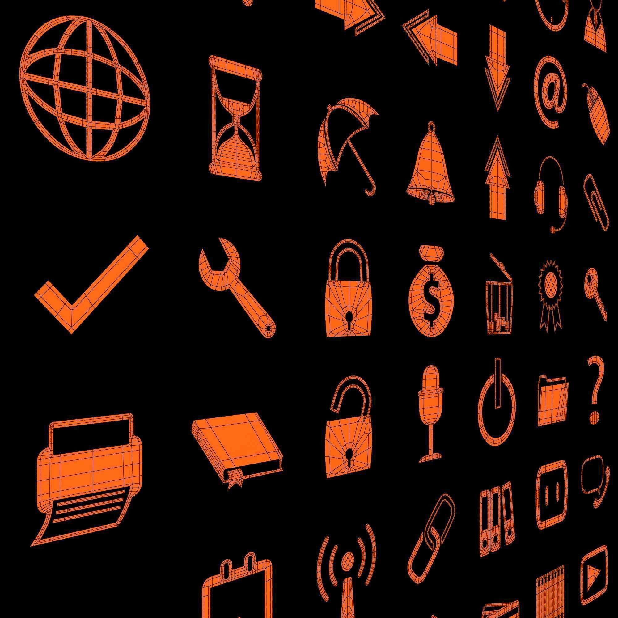 Symbols part n4 3D model_11