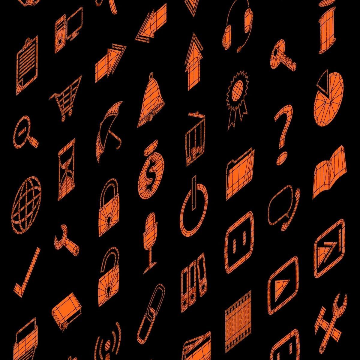 Symbols part n4 3D model_13