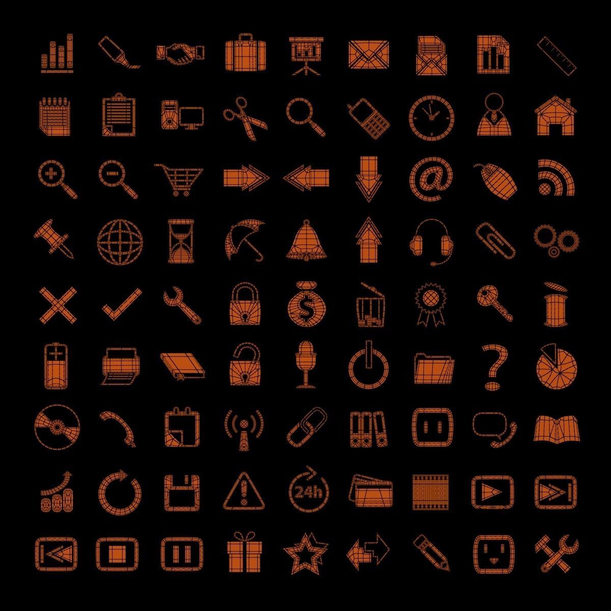 Symbols part n4 3D model_14