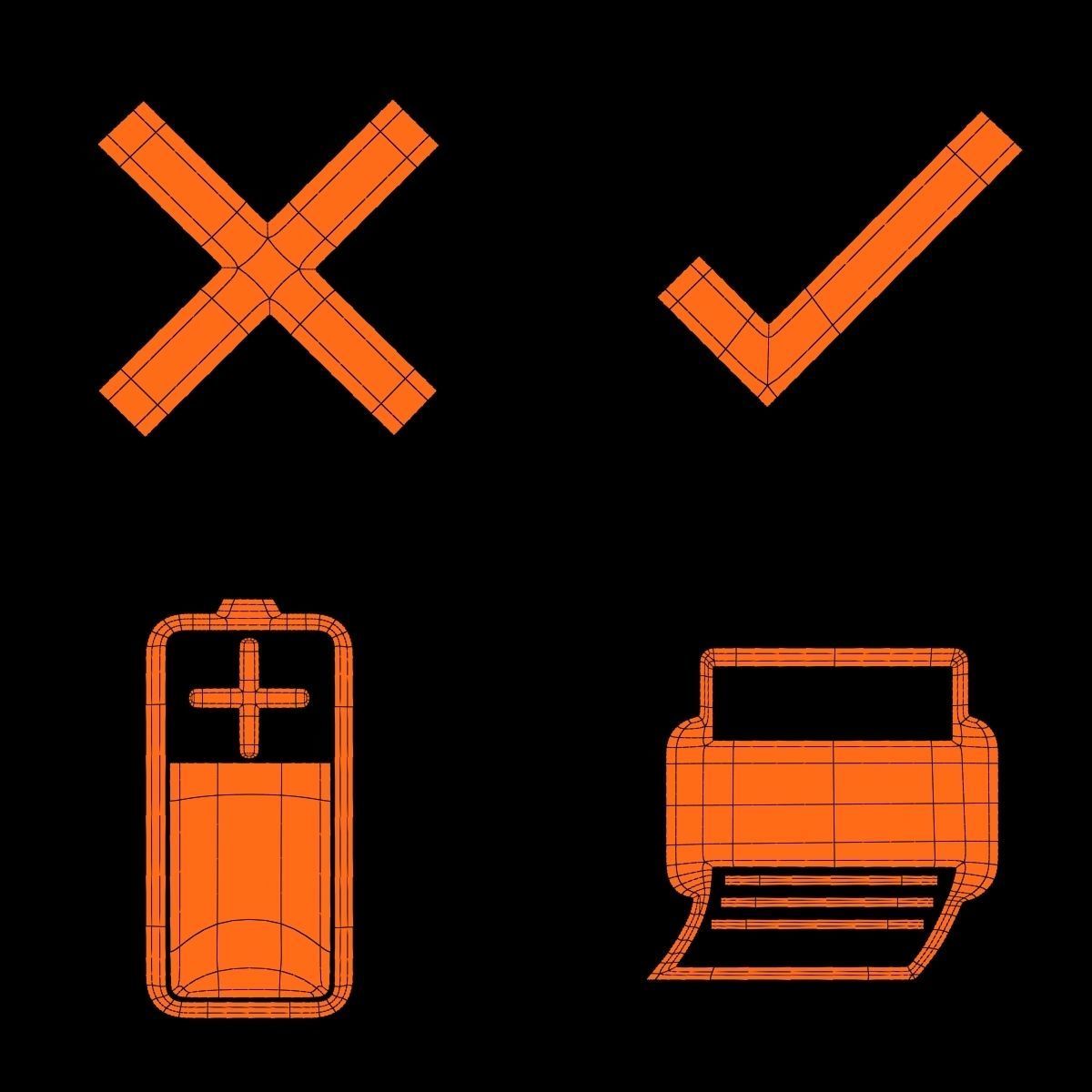 Symbols part n4 3D model_12