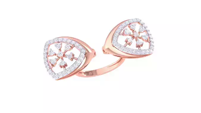 Open End Fancy Stylish Ring 3dm STL OBJ FBX Renders Details 3D print model