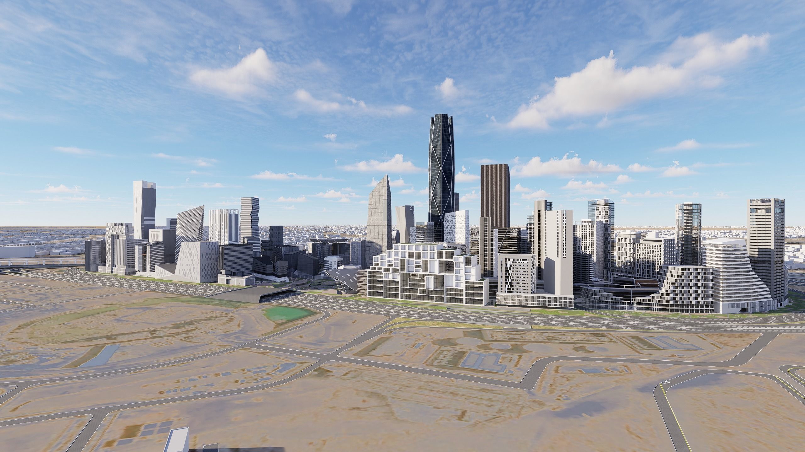 Riyadh King Abdullah Financial District 3D model_3