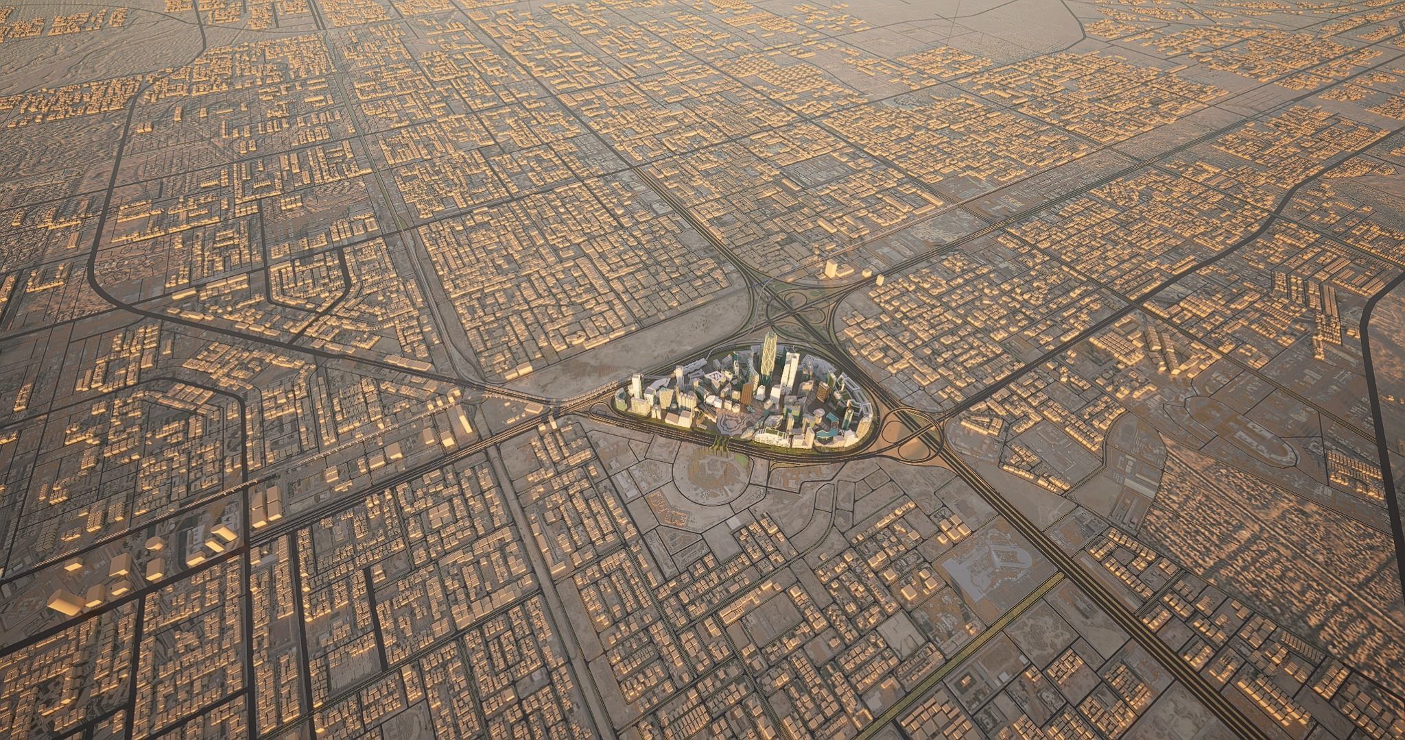 Riyadh King Abdullah Financial District 3D model_6