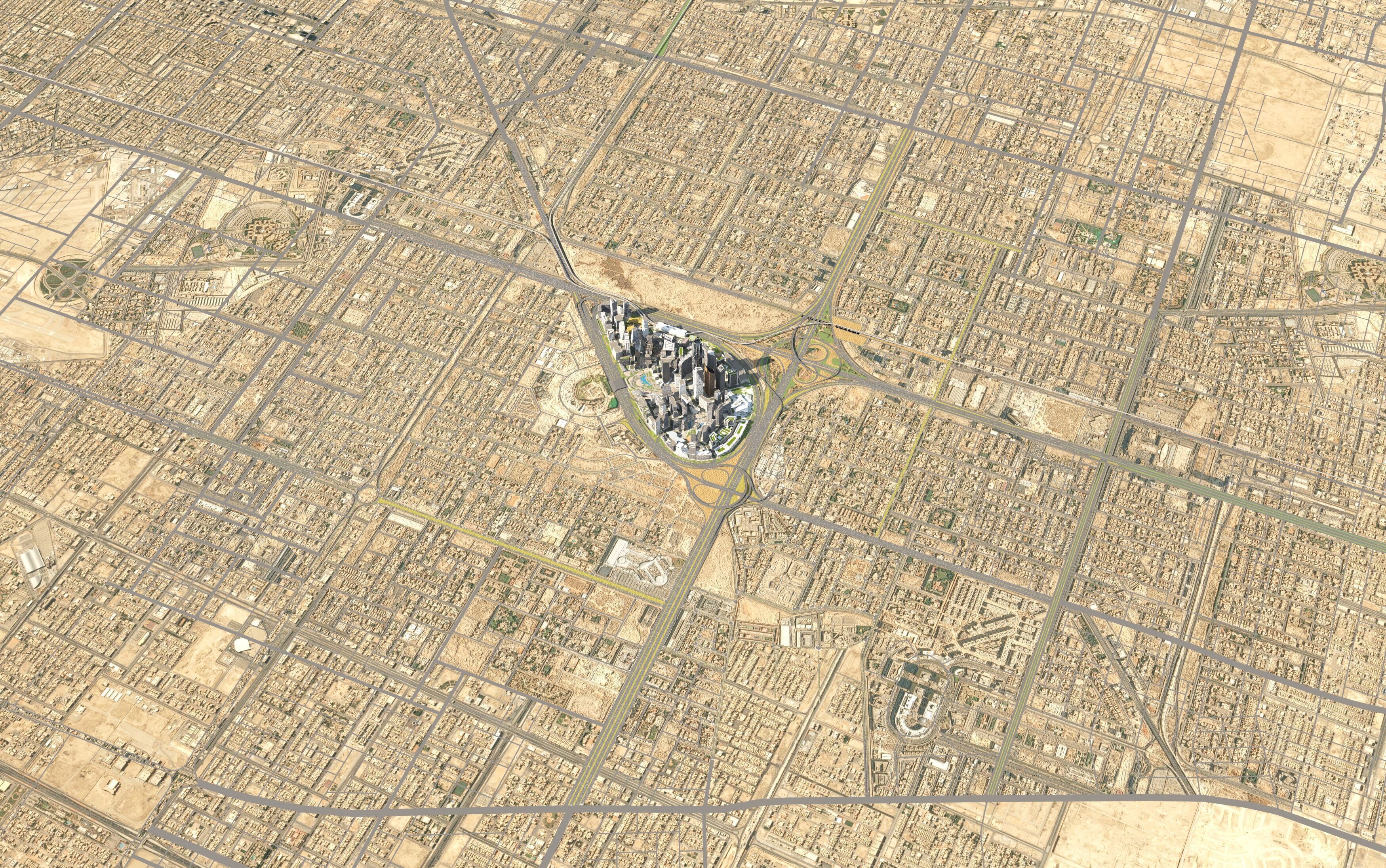 Riyadh King Abdullah Financial District 3D model_9
