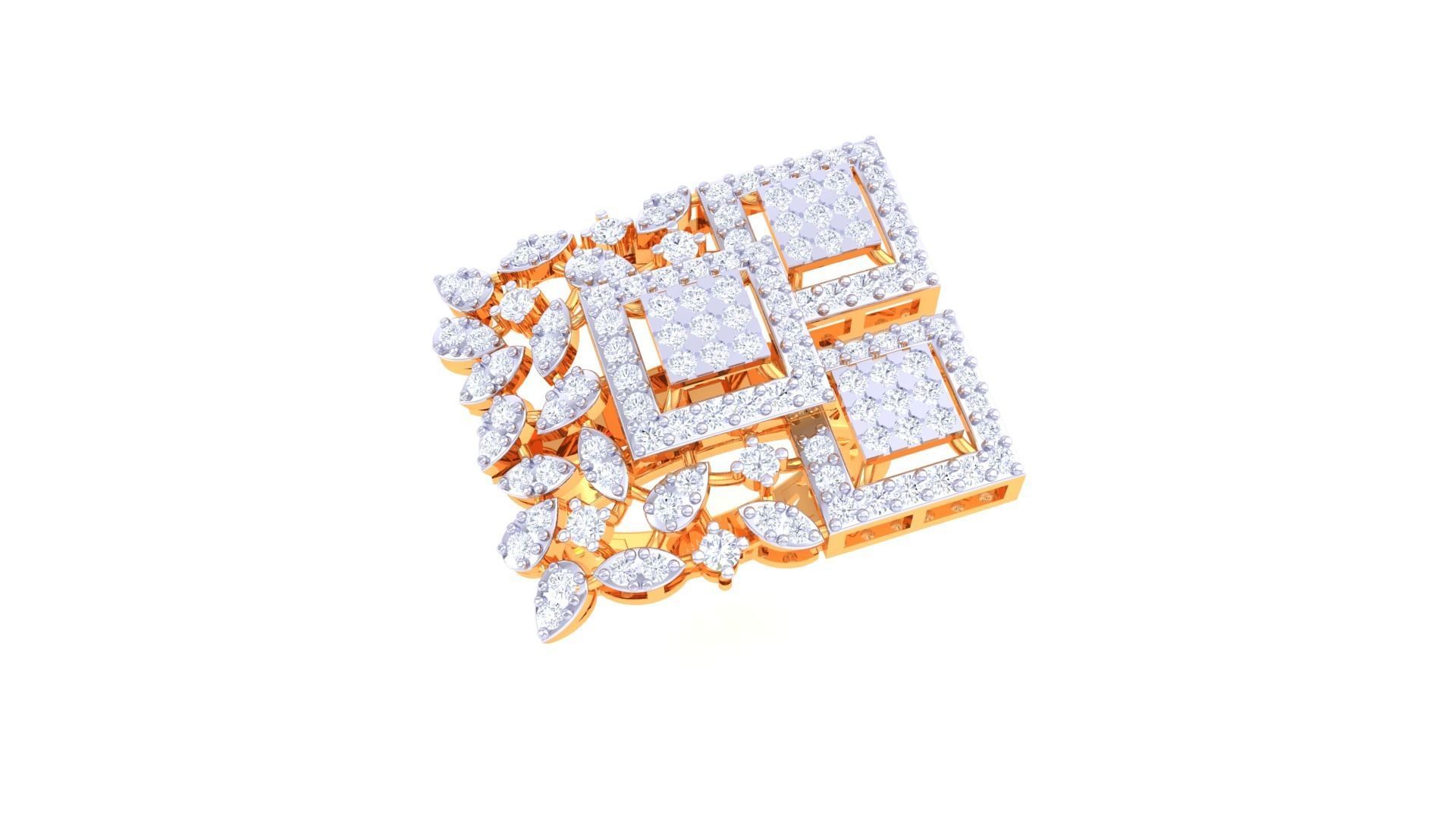 Women Fancy Stylish Ring 3dm STL OBJ FBX Renders Details 3D print model_2