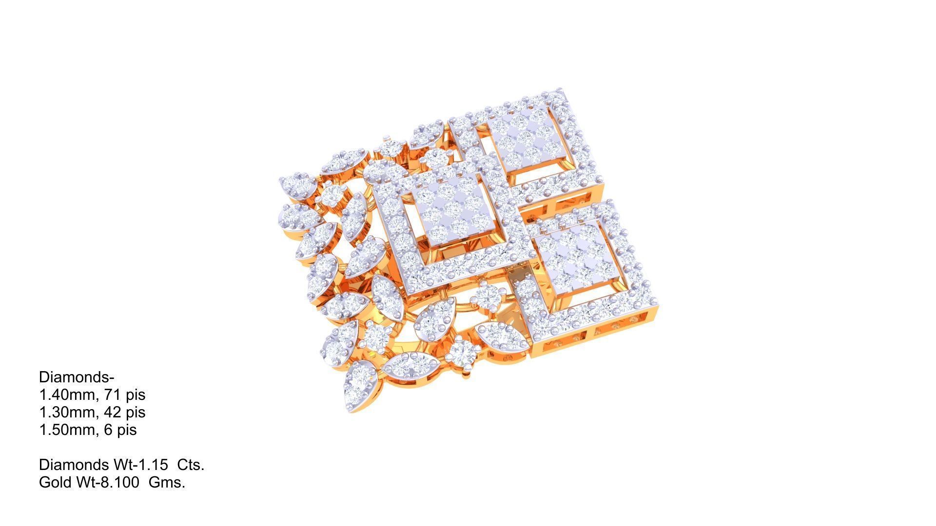 Women Fancy Stylish Ring 3dm STL OBJ FBX Renders Details 3D print model_1