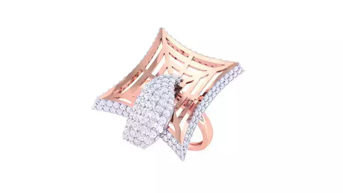 Women Fancy Stylish Ring 3dm STL OBJ FBX Renders Details