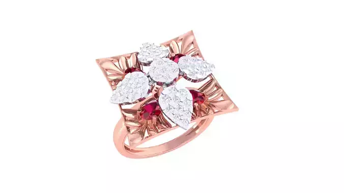 Women Fancy Stylish Ring 3dm STL OBJ FBX Renders Details