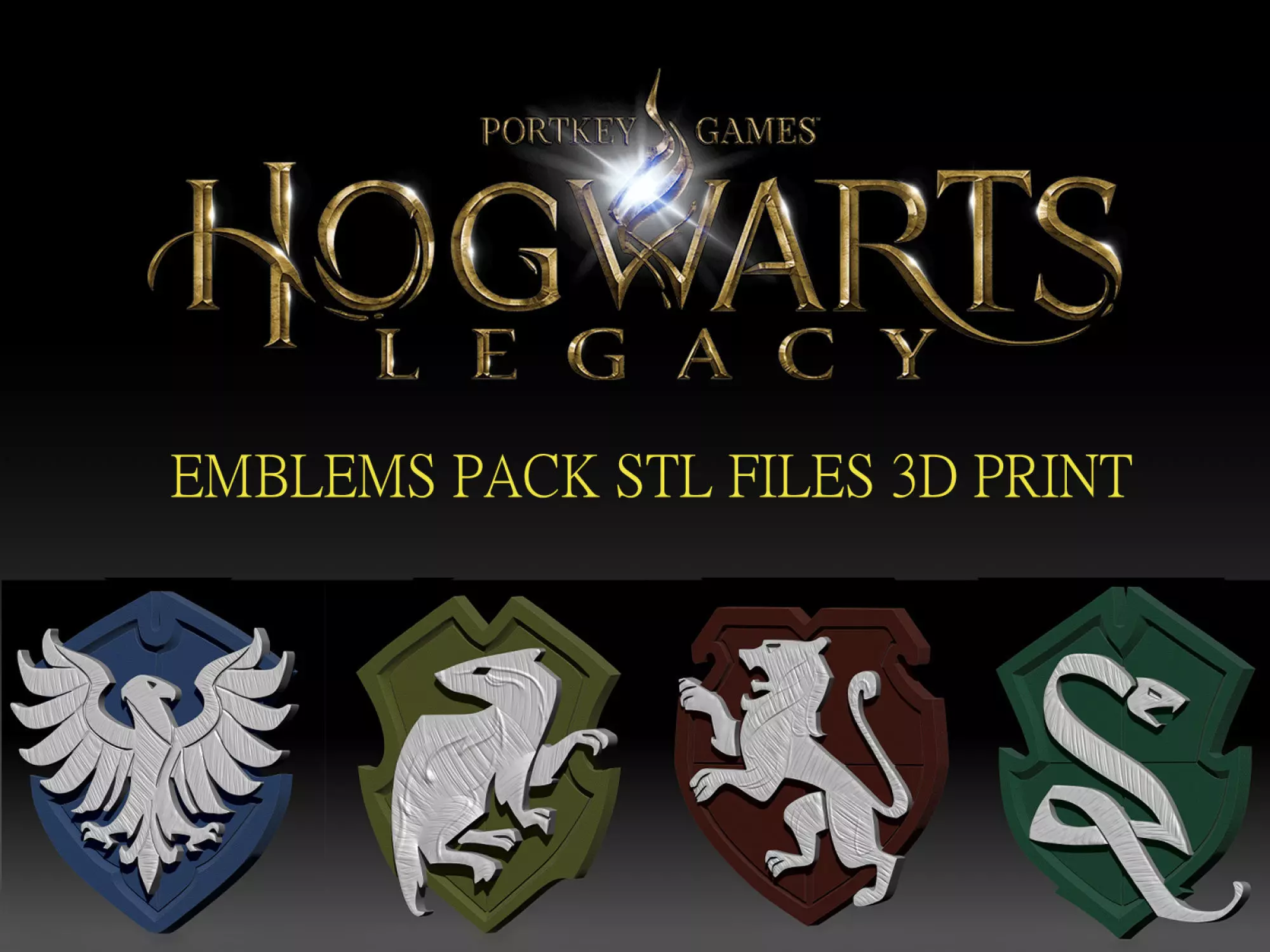 Hogwarts Legacy House Emblem 3D print model