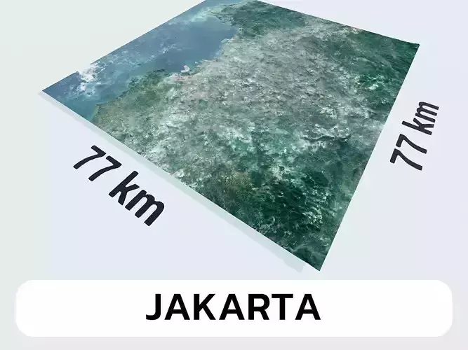Jakarta Indonesia City Landscape 3D Model
