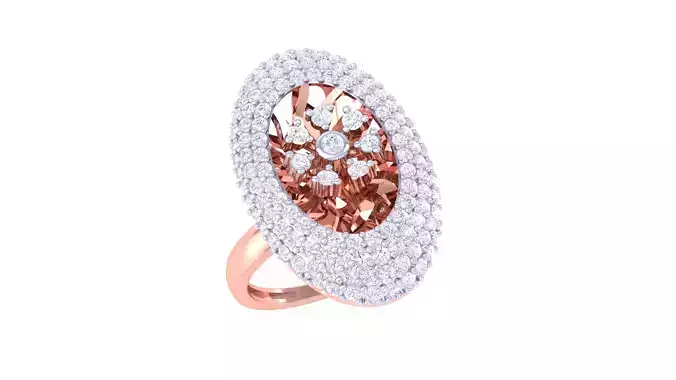 Women Fancy Stylish Ring 3dm STL OBJ FBX Renders Details